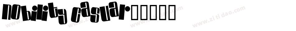 Nobility Casual字体转换
